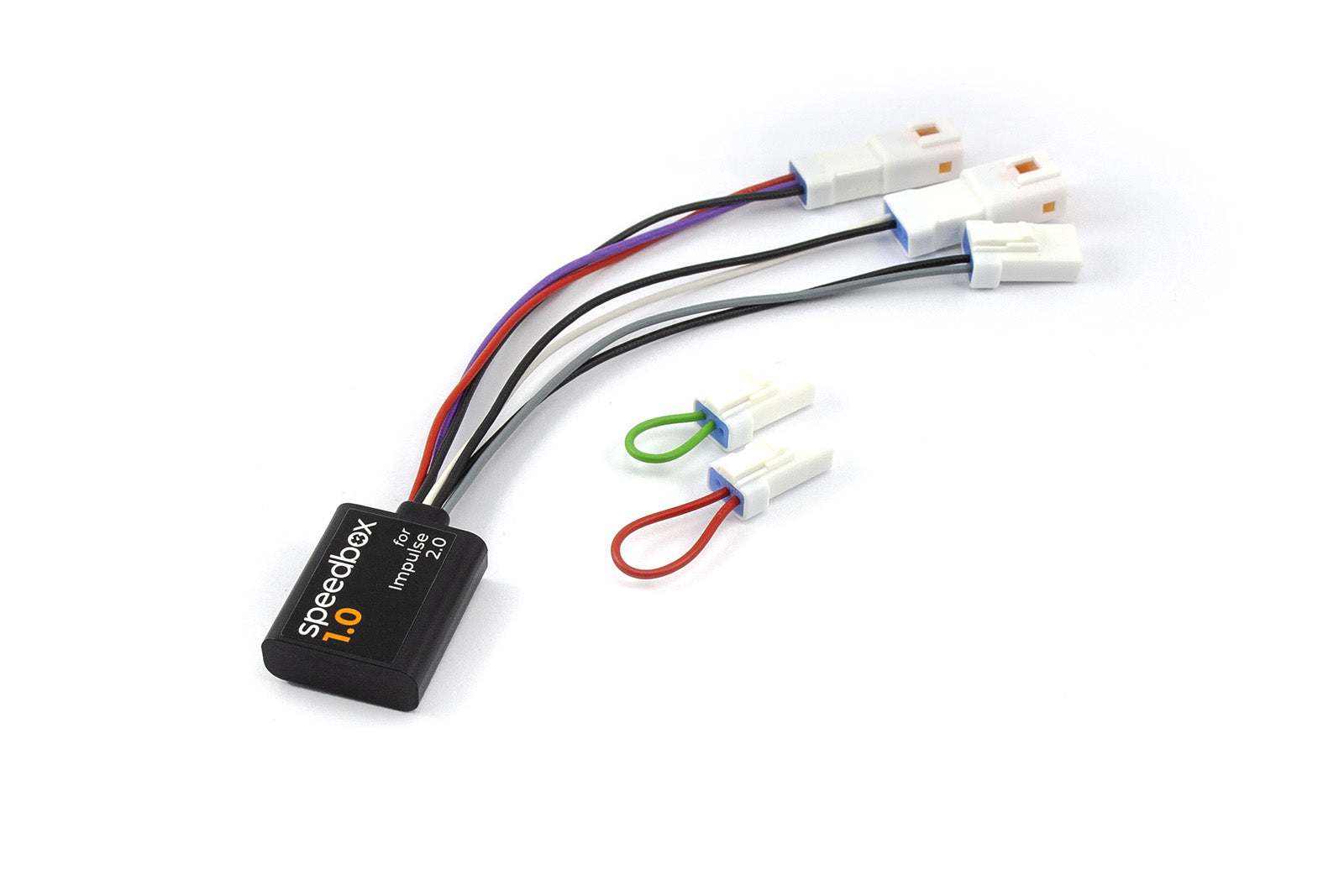 SpeedBox 1.0 module for Impulse 2.0 electric bike motor tuning with plug and play connectors