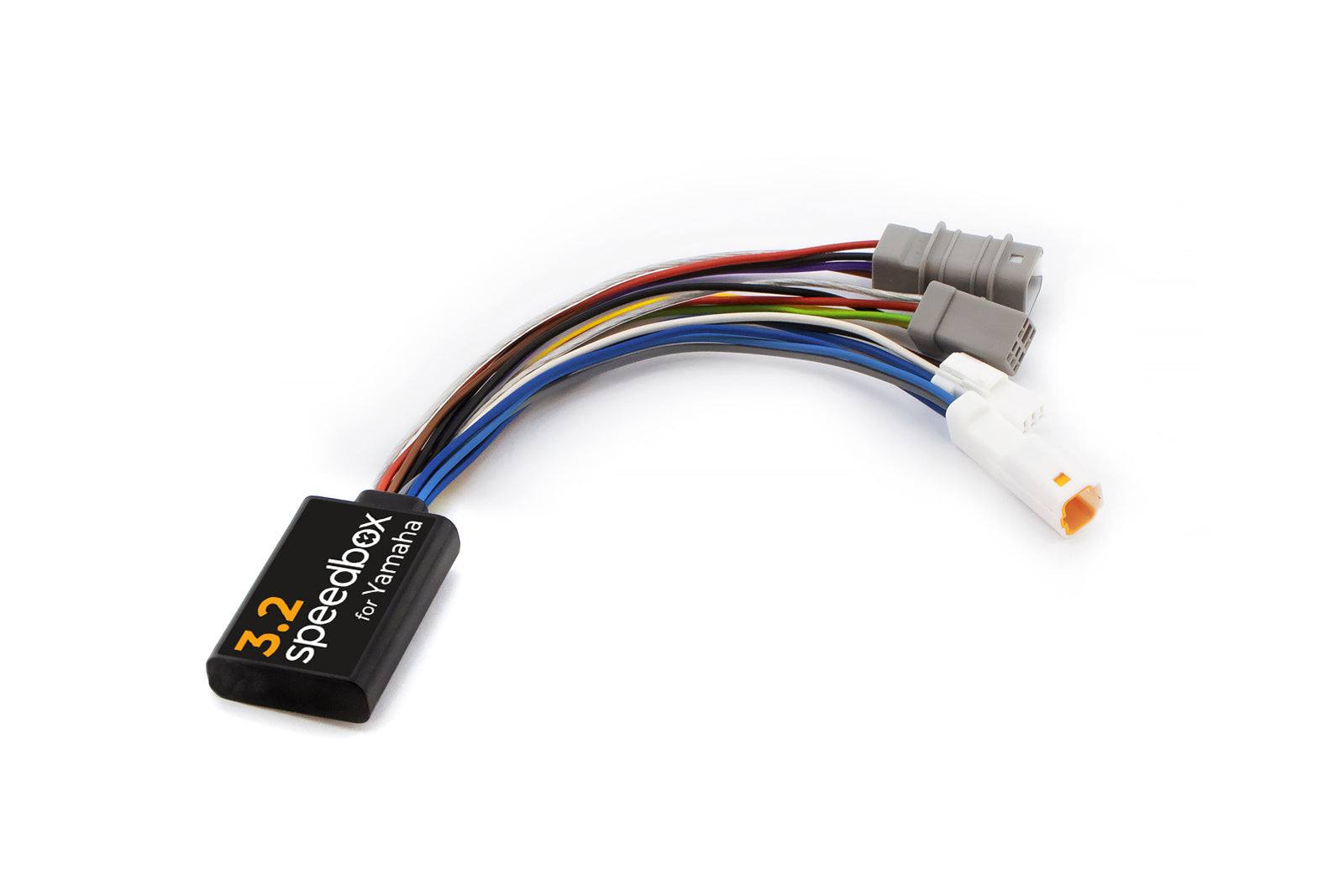 SpeedBox 3.2 module for Yamaha e-bike motor tuning with plug and play connectors