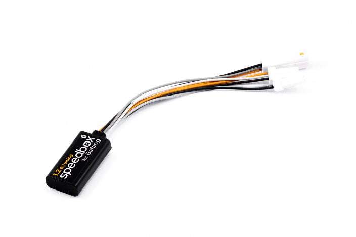 SpeedBox 1.2 B.Tuning module with 3-pin connector for Bafang electric bike motors M300 and M400, enabling speed tuning up to 50 km/h.