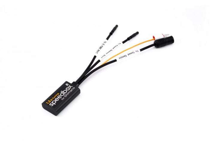 SpeedBox 1.3 B.Tuning module with connectors for Shimano EP8 electric bike motor tuning.