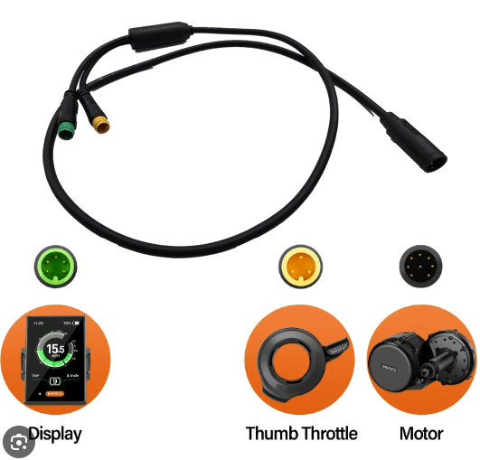 2T Wiring for Bafang Motor BBS01BBS02