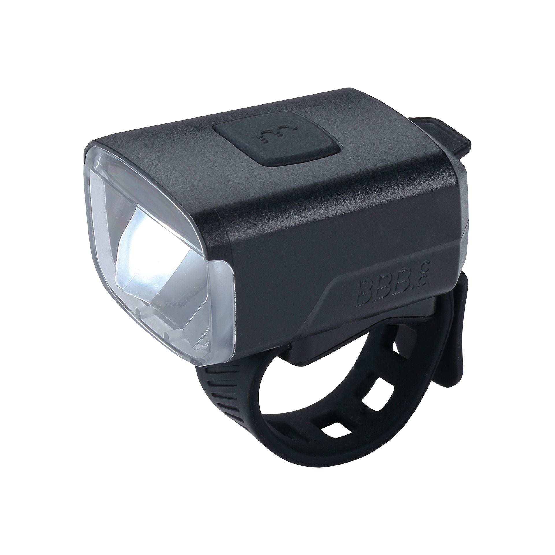 Stud33 Strap 130 Lumen front light with battery, 4 Modi, quick release