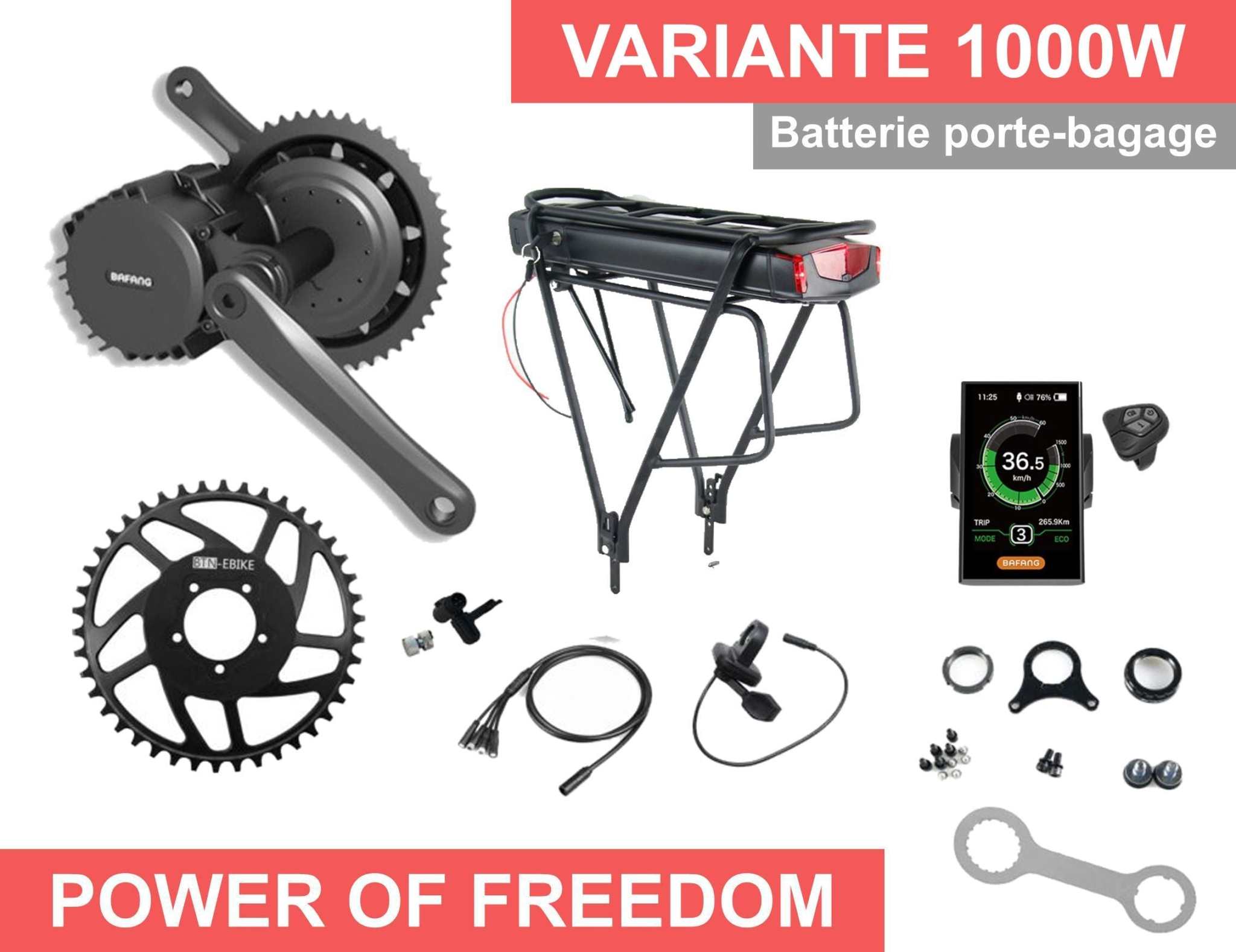 1000w - Complete electrical kit Bafang