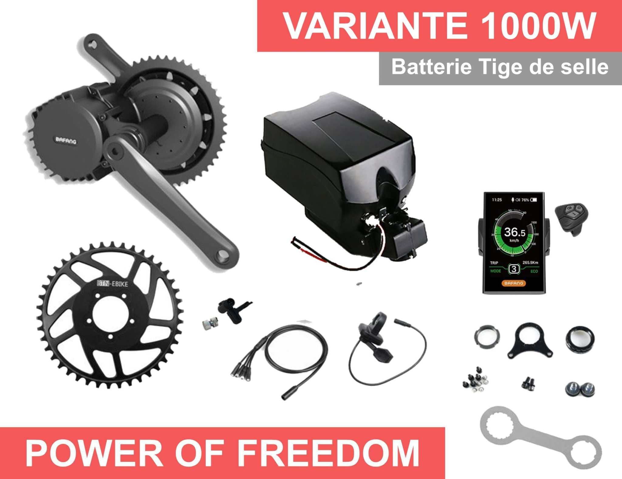 1000w - Complete electrical kit Bafang