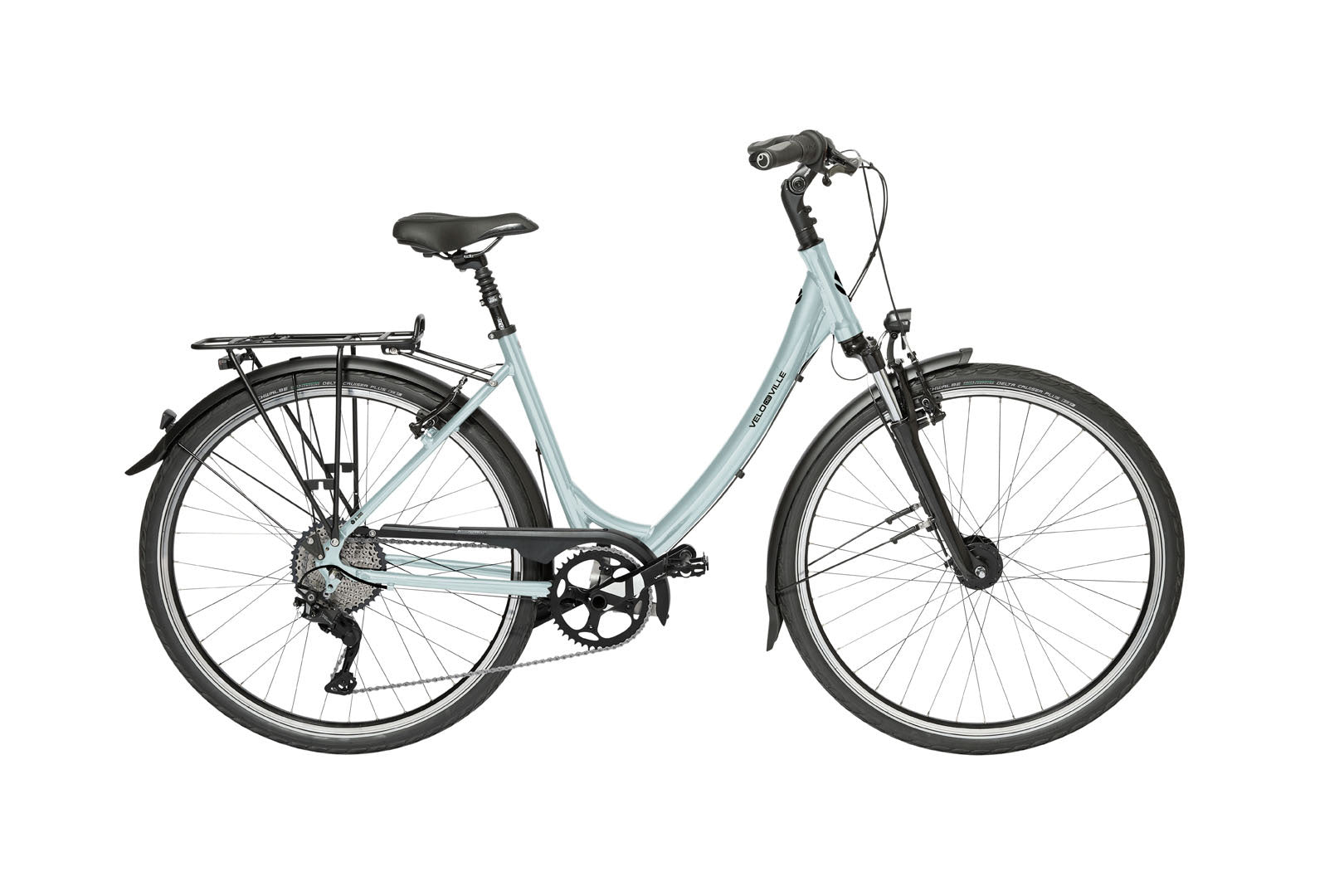 City Bike A200 CH - 9 Sunrace Ice Blue glanz