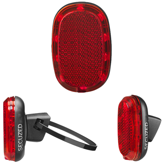 e-bike tail light, SECUZED BREX, DC, 6-50V, fender mount, 333ALDC, he8