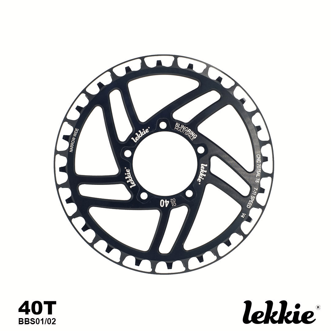 Lekkie complete set offset chainring 40T BBS01/02