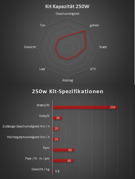 250w - Complete electrical kit